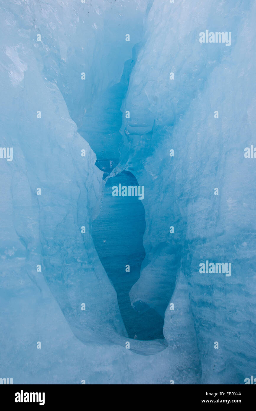 crevasse at Nigardsbreen, Norway, Jostedalsbreen National Park Stock Photo