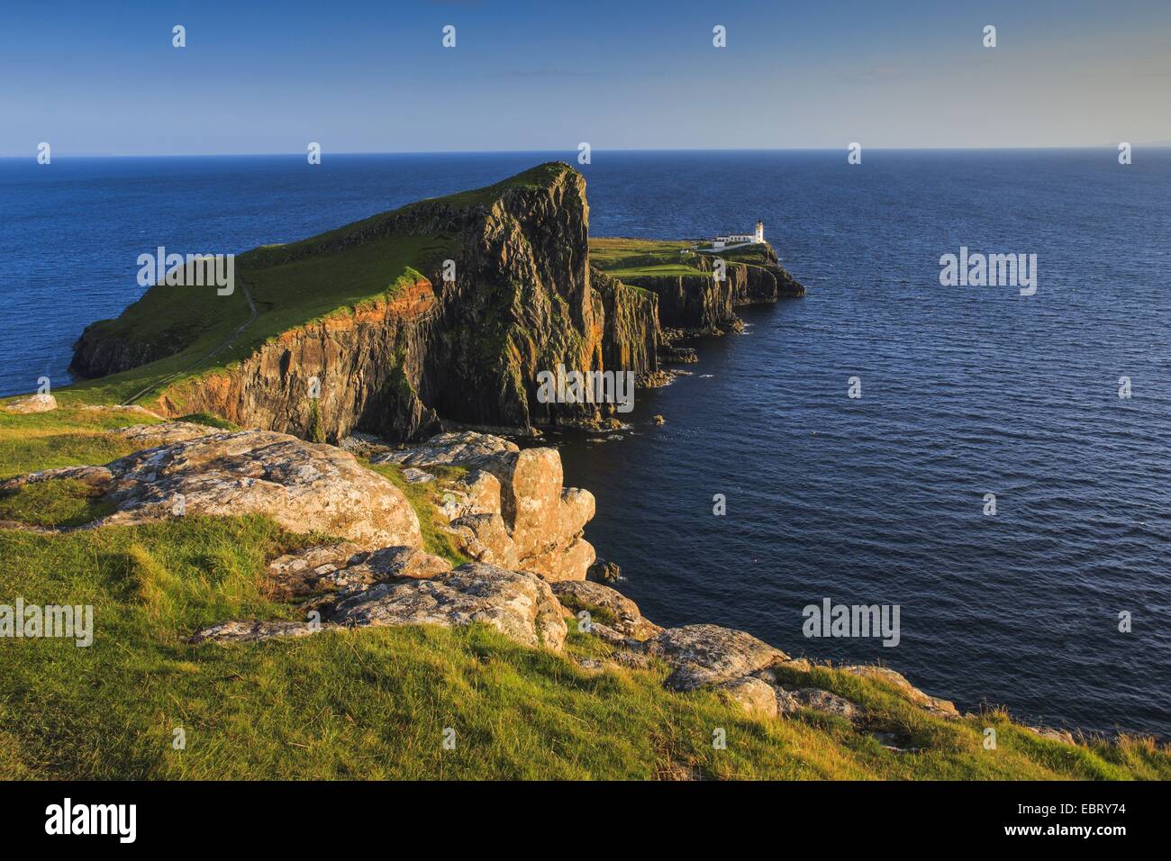 Neist Point, United Kingdom, Scotland, Isle Of Skye Stock Photo