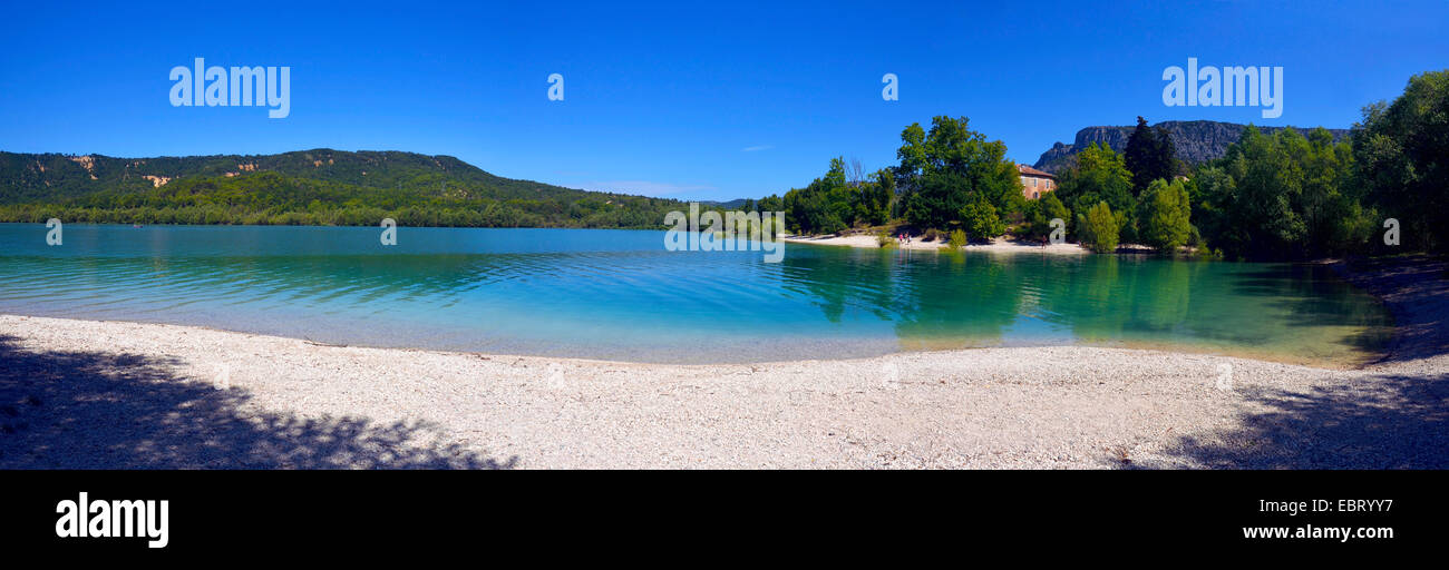 Lake of Sainte-Croix, France, Provence, Alpes-de-Haute-Provence Stock Photo