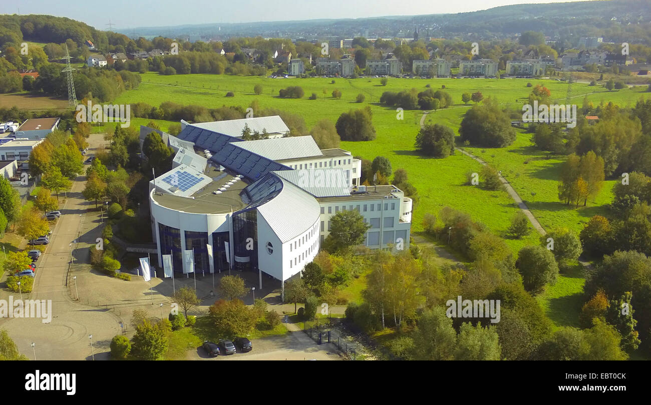 aerial view to Witten/Herdecke University, Germany, North Rhine ...