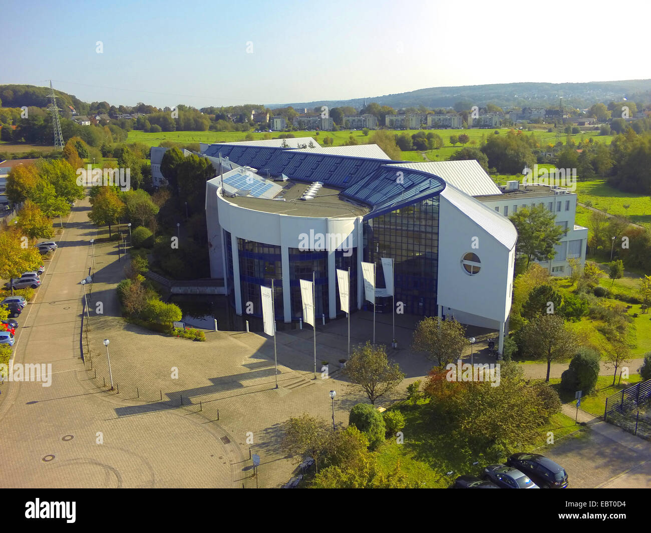 aerial view to Witten/Herdecke University, Germany, North Rhine ...