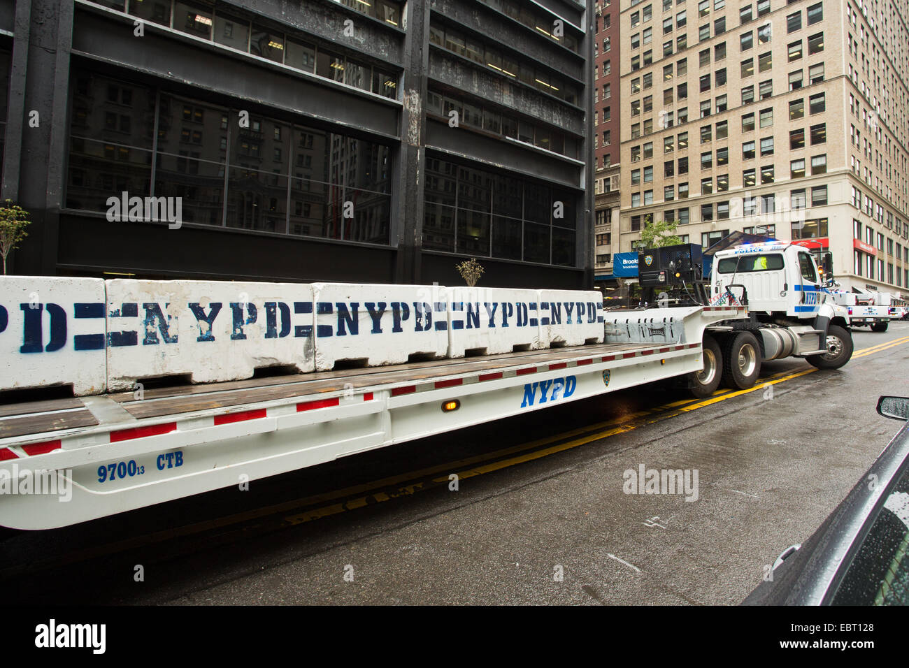 NYPD vehicle, Manhattan, NY, USA, Oct. 16, 2014. Stock Photo