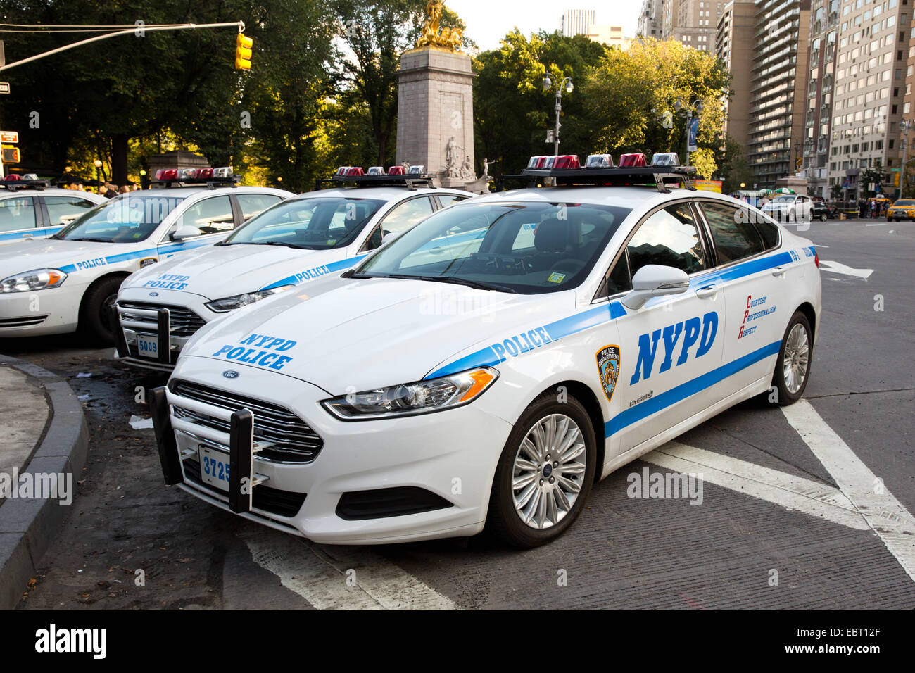 NYPD vehicle, Manhattan, NY, USA, Oct. 16, 2014. Stock Photo