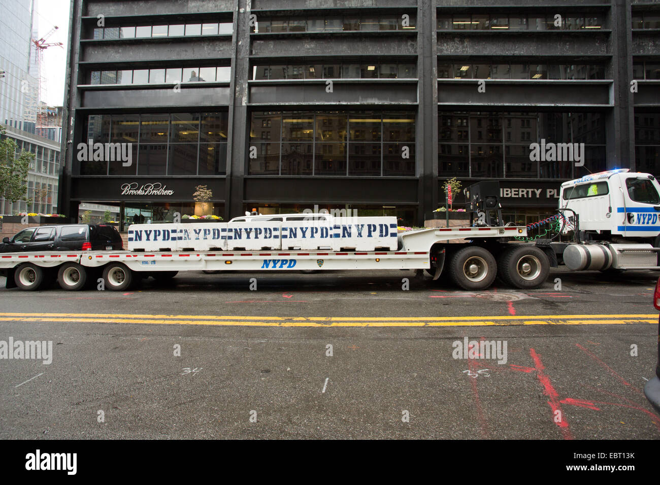 NYPD vehicle, Manhattan, NY, USA, Oct. 16, 2014. Stock Photo