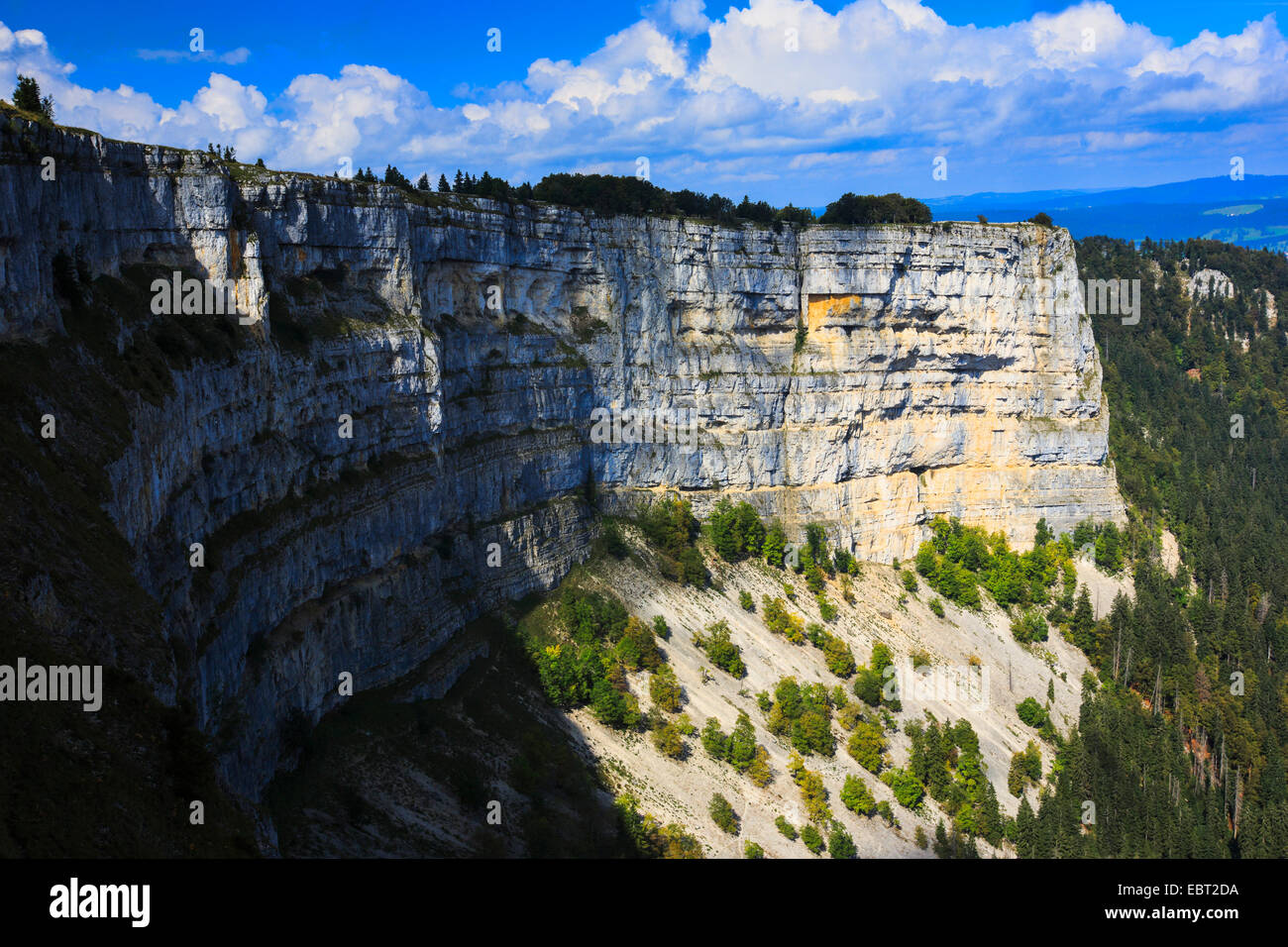 Creux du Van at the NeuchÔtel Jura, Switzerland, Neuenburg Stock Photo