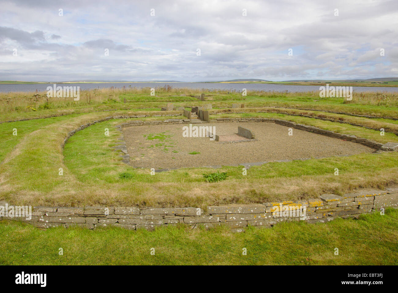 Neolithic Barnhouse Settlement, United Kingdom, Scotland, Orkney, Orkney Mainland Stock Photo