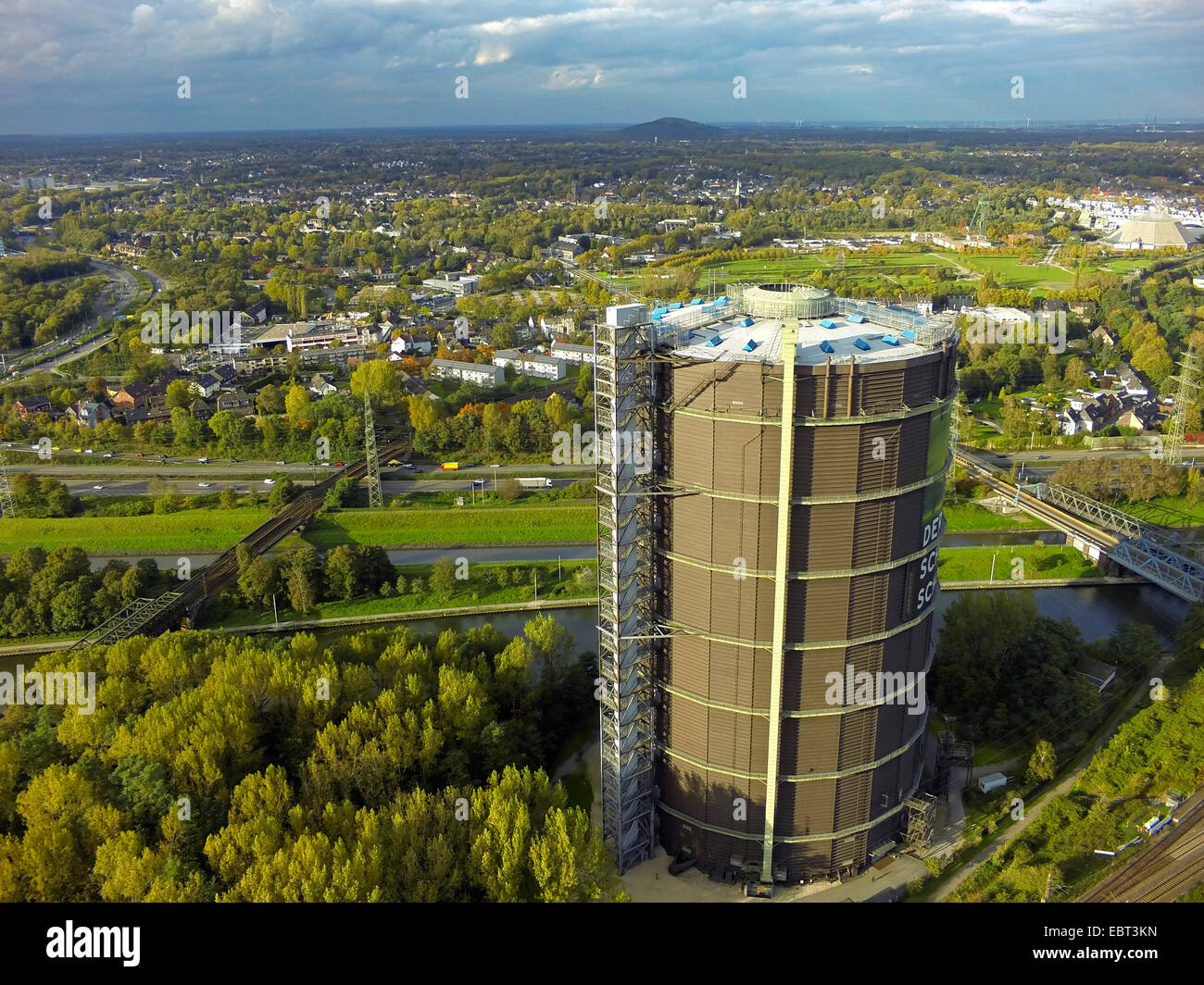 Gasometer oberhausen aerial hi-res stock photography and images - Alamy