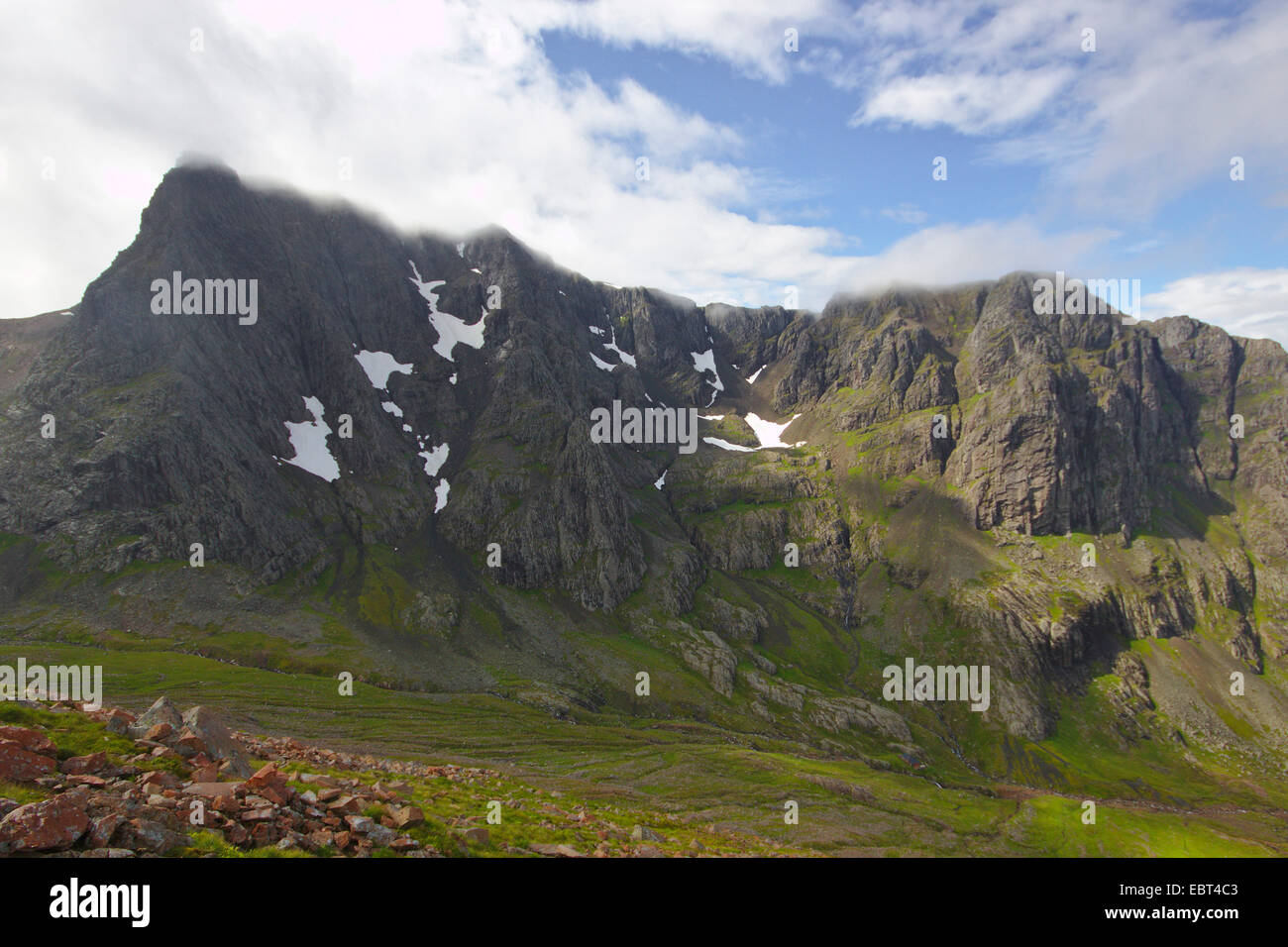 north face of Ben Nevis, United Kingdom, Scotland, Highlands Stock Photo