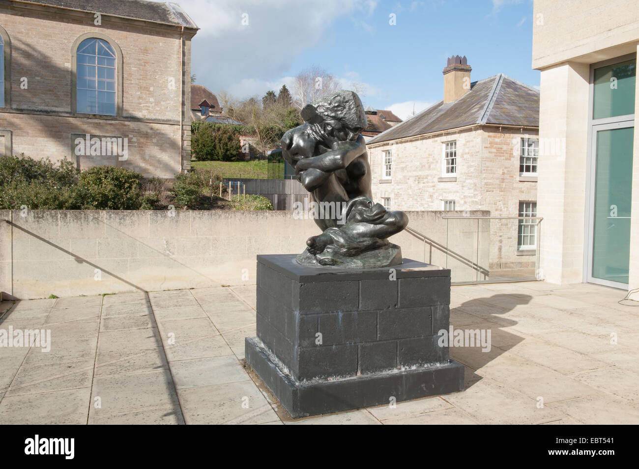 Auguste Rodin Bronze Sculpture at Compton Verney House in Warwickshire, England, UK Stock Photo