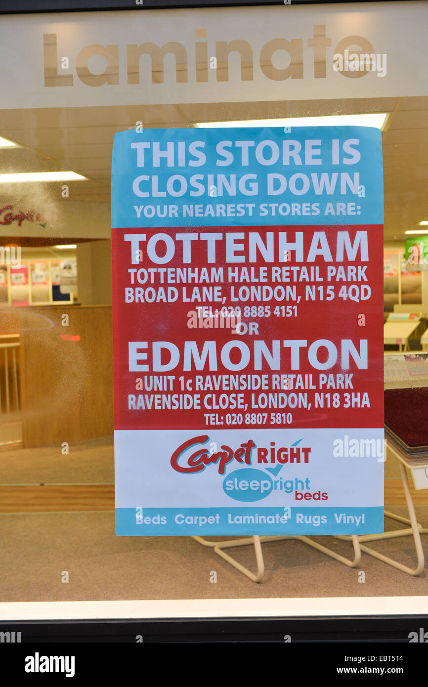Tottenham Carpetright Store High Resolution Stock Photography and Images - Alamy