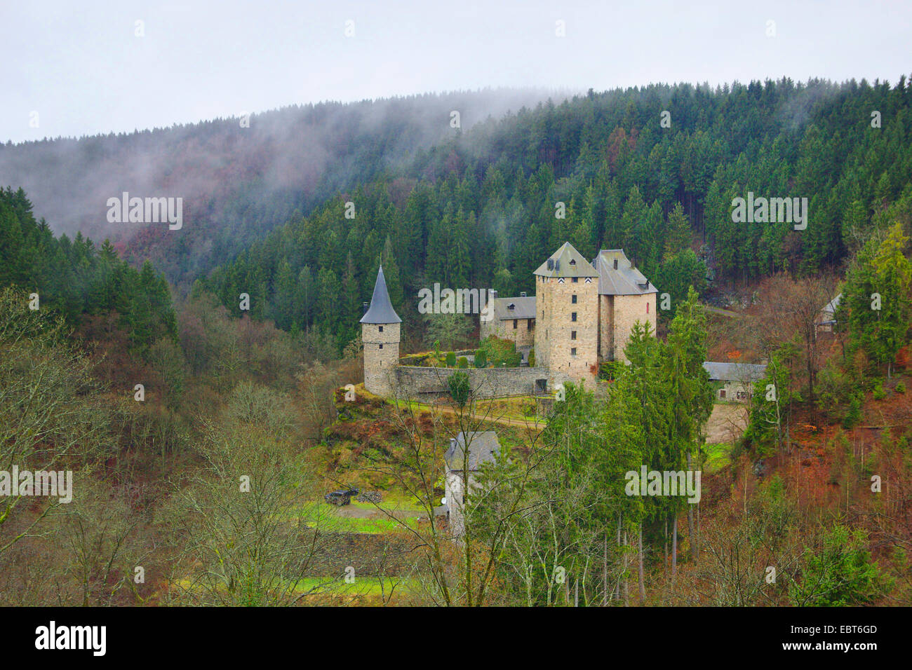 Reinhardstein Castle, Belgium, Ardennes Stock Photo