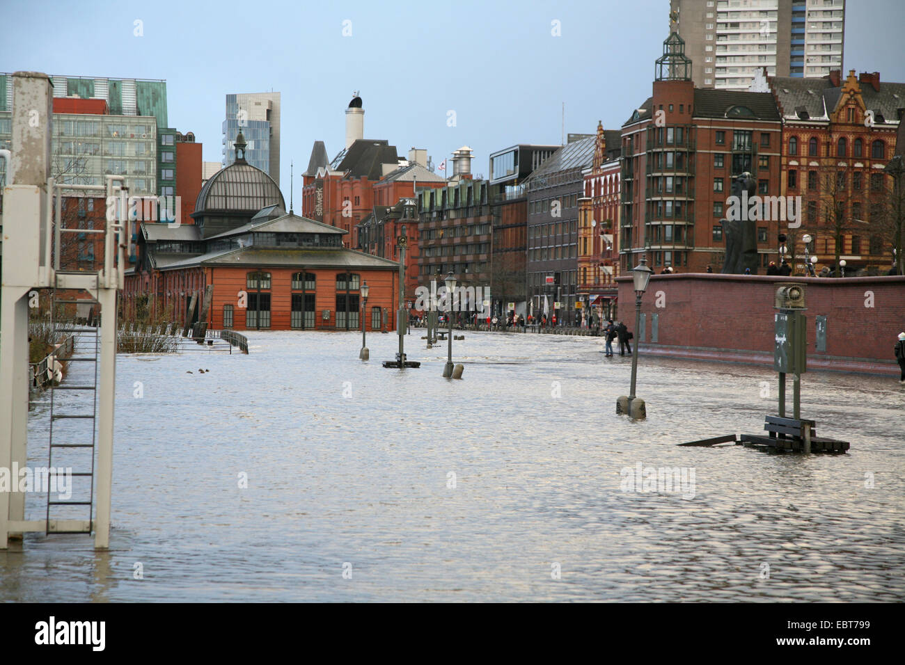 Flooding in Hamburg Stock Photo Alamy