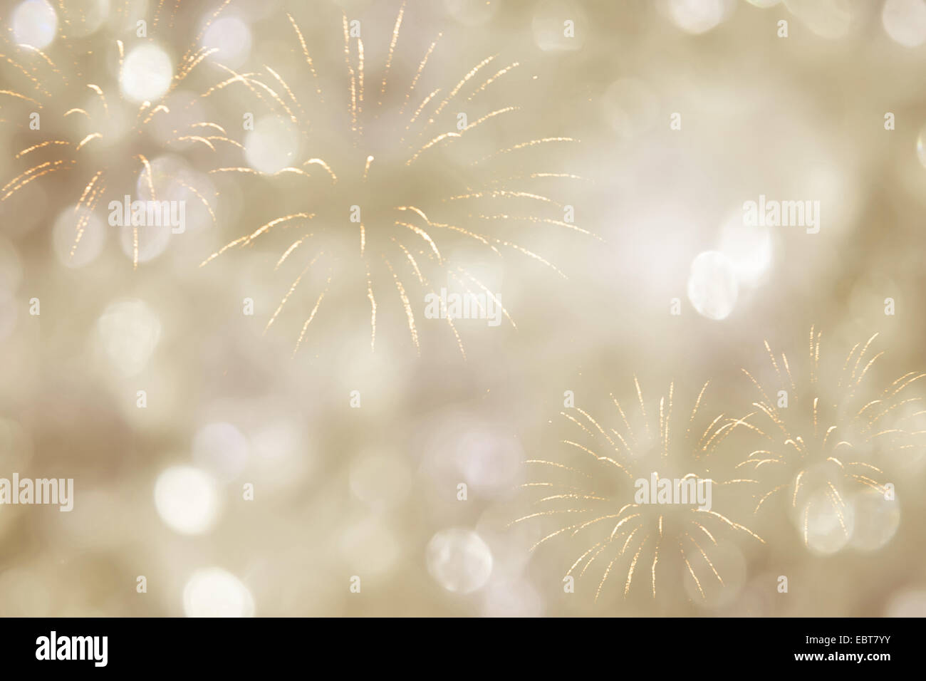 new years background with fireworks Stock Photo