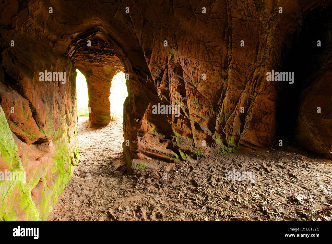 Lacy's Caves. Eden Lacy, Eden Valley, Cumbria, England, UK Stock Photo