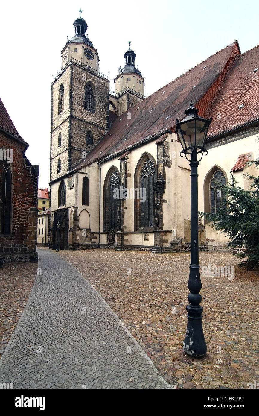 town church St Marien, Germany, SaxonyAnhalt, Wittenberg Stock Photo