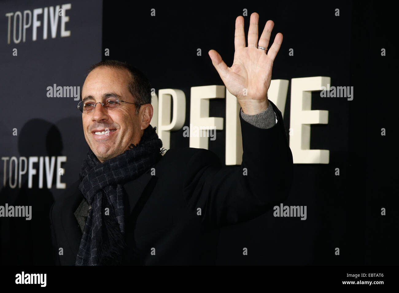 New York, USA. 3rd December, 2014. Comedian Jerry Seinfeld attends the 'Top Five' premiere at the Ziegfeld Theatre on December 3, 2014 in New York City. Credit:  Debby Wong/Alamy Live News Stock Photo