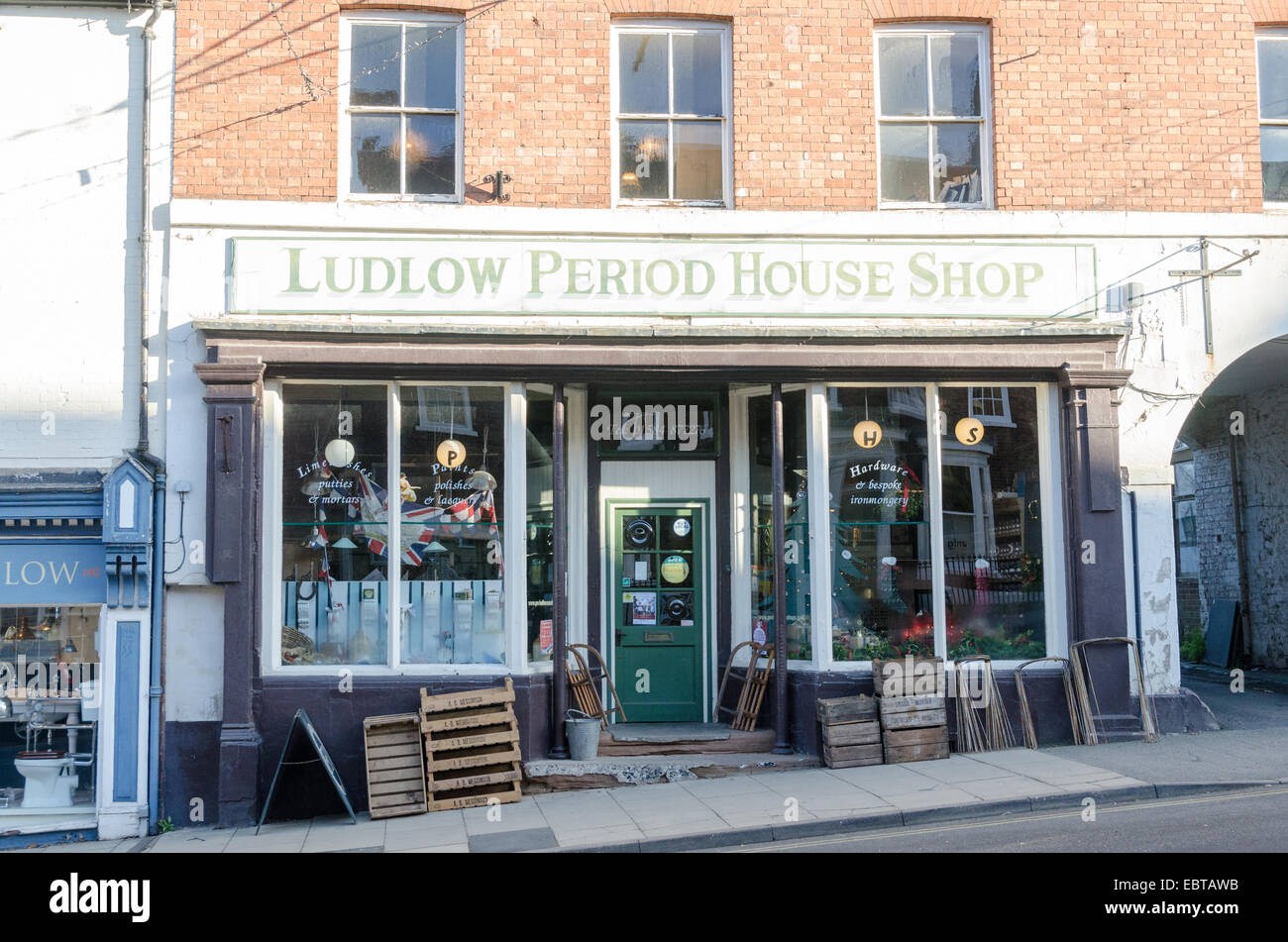 Ludlow Period House Shop in Corve Street, Ludlow which sells hardware