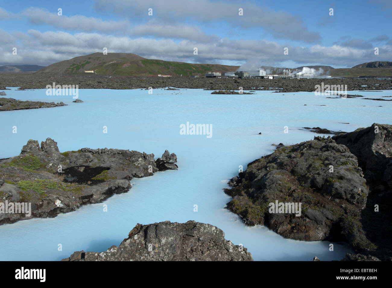 geothermal spa Blue Lagoon, Iceland, Grindavik Stock Photo