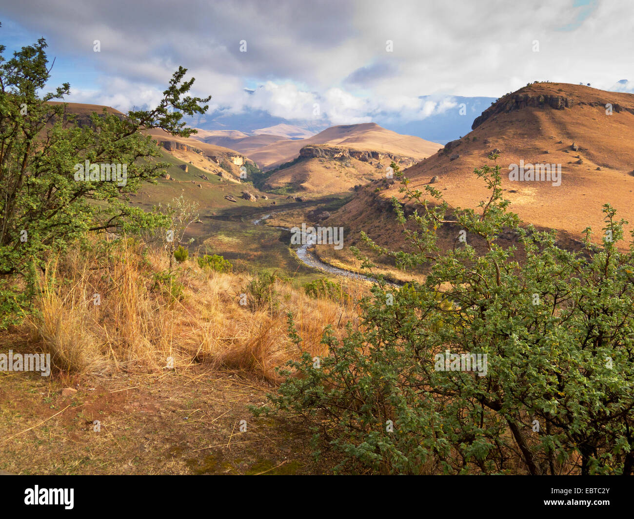 Giant's Castle mountain group, South Africa, Kwazulu-Natal, Drakensberge Stock Photo