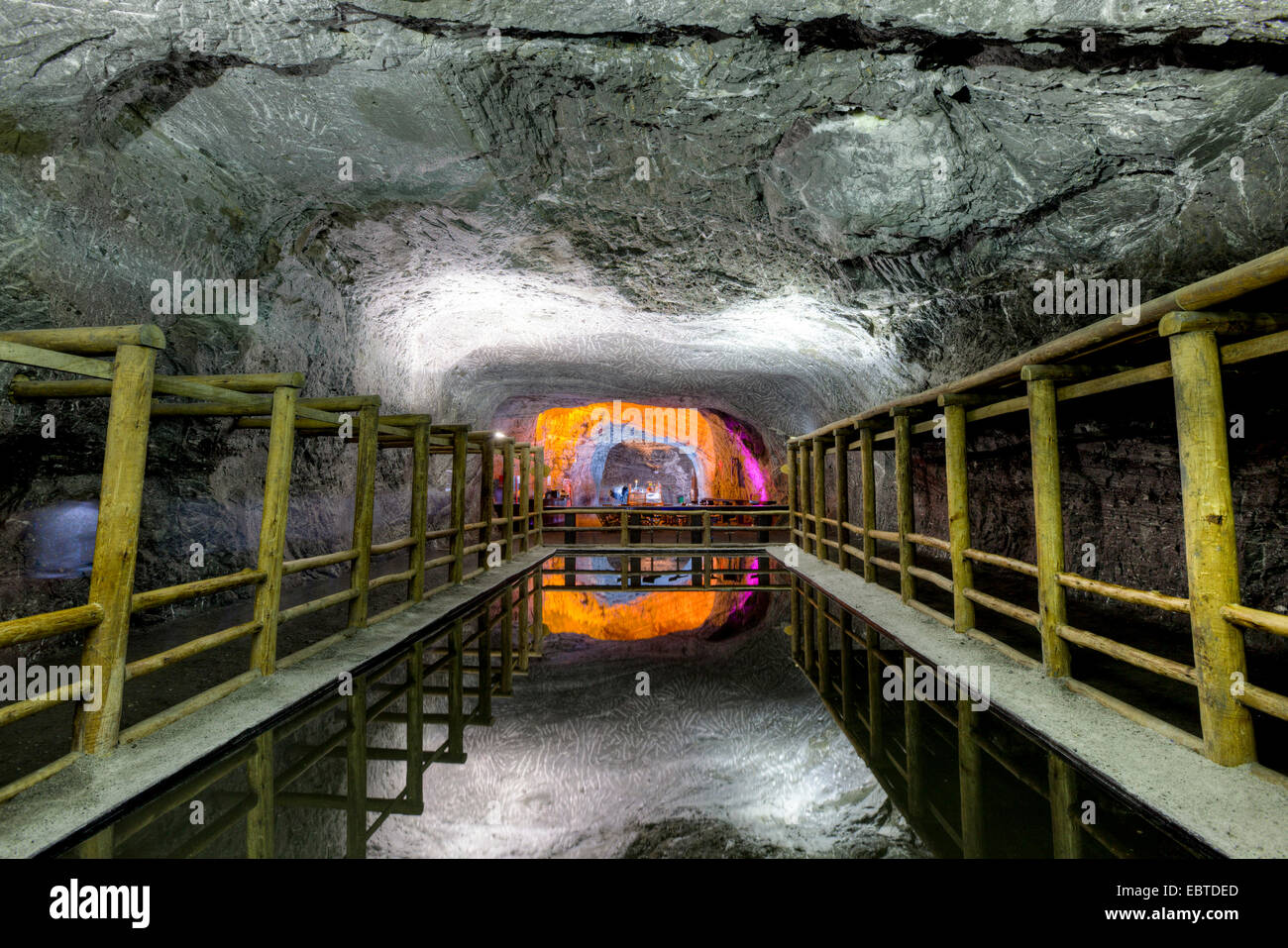 subterrestrial salt cathedrale, a church completely built of salt in a salt mine, Colombia, Cundinamarca, Zipaquirß Stock Photo