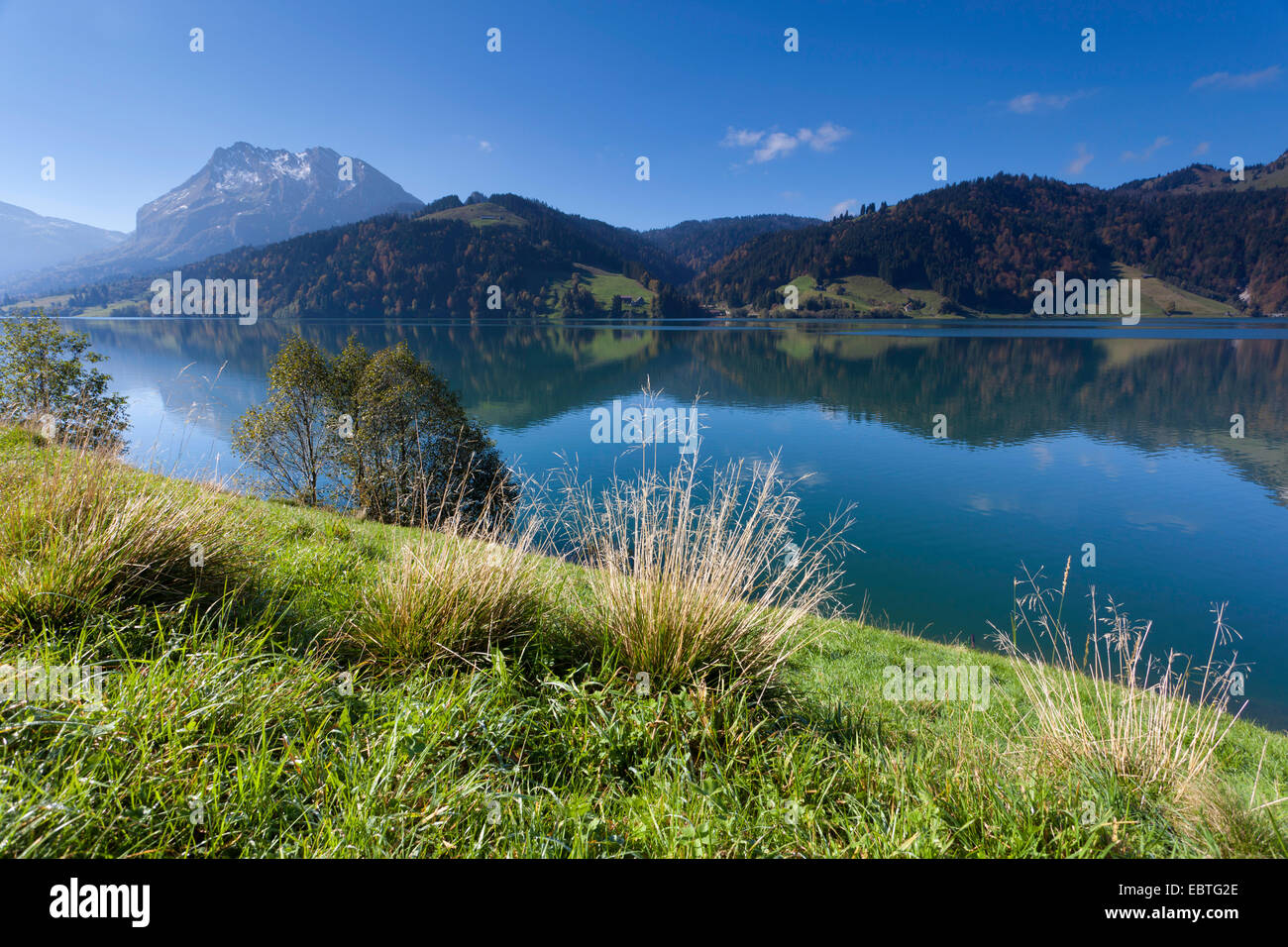 Ober See, Switzerland, Kanton Uri, Ober See, Linthal Stock Photo