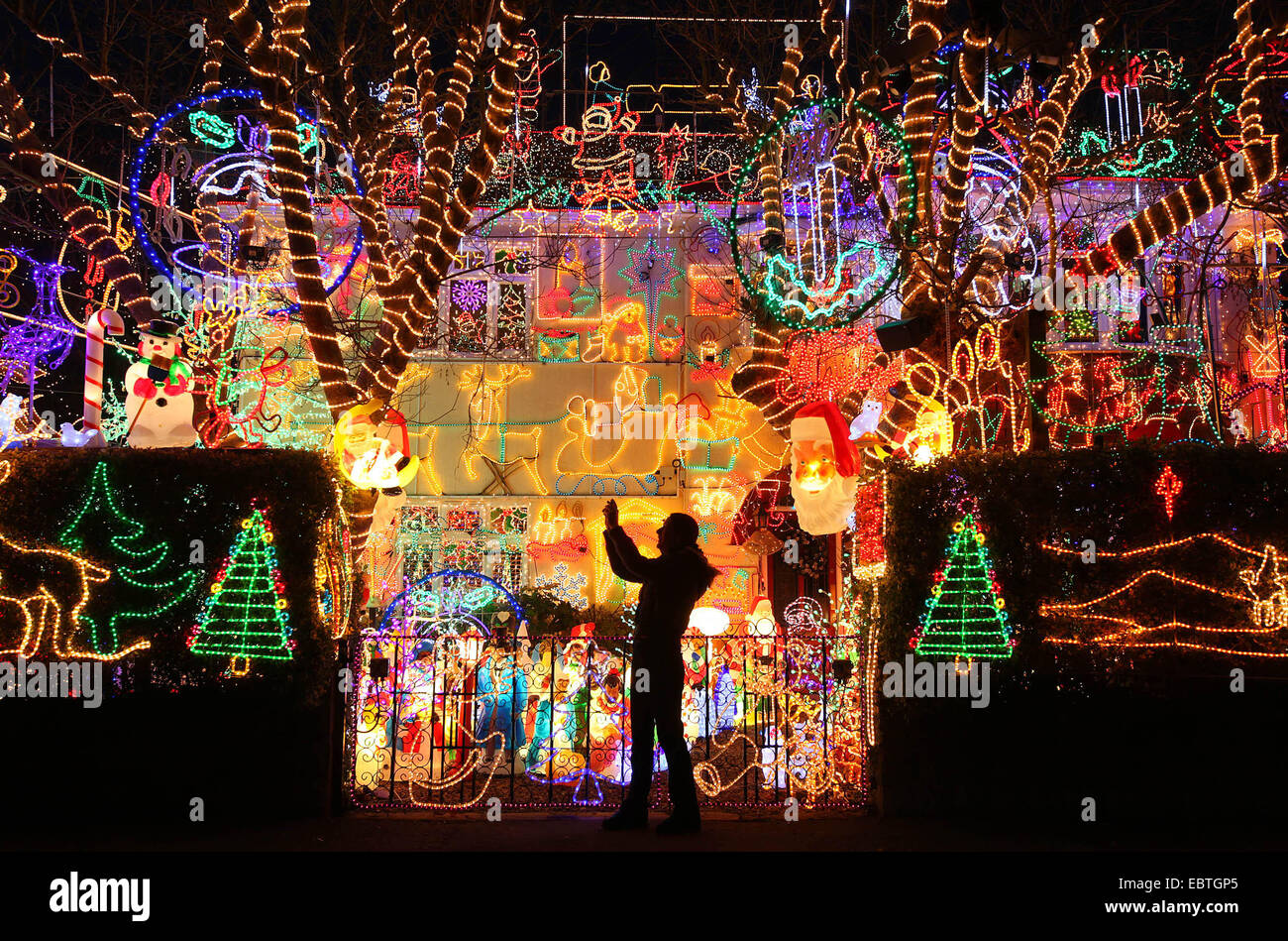Britain's biggest Christmas lights display has been switched on again