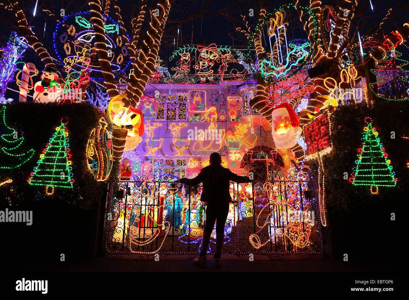 Britain's biggest Christmas lights display has been switched on again