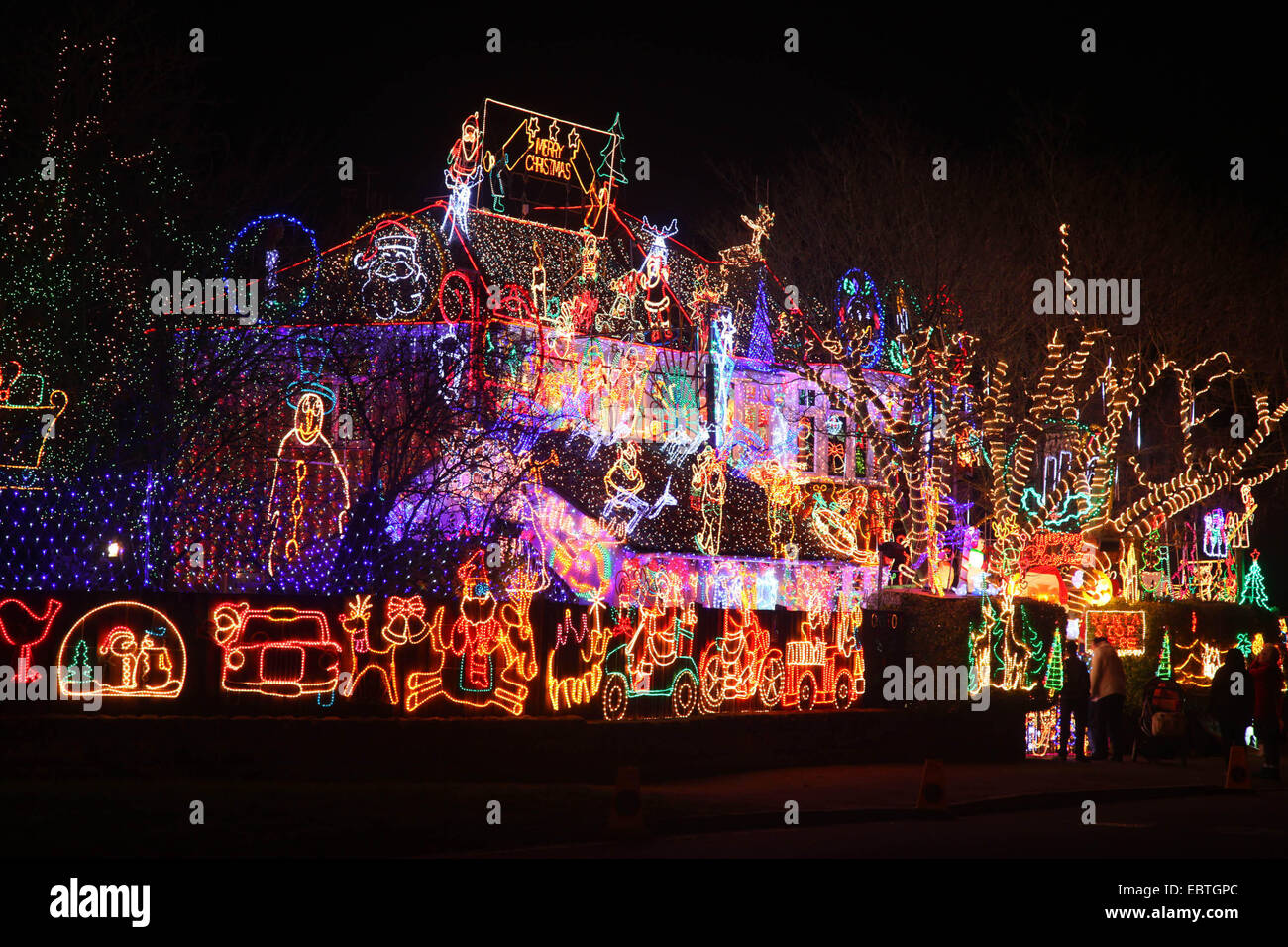 Britain's biggest Christmas lights display has been switched on again