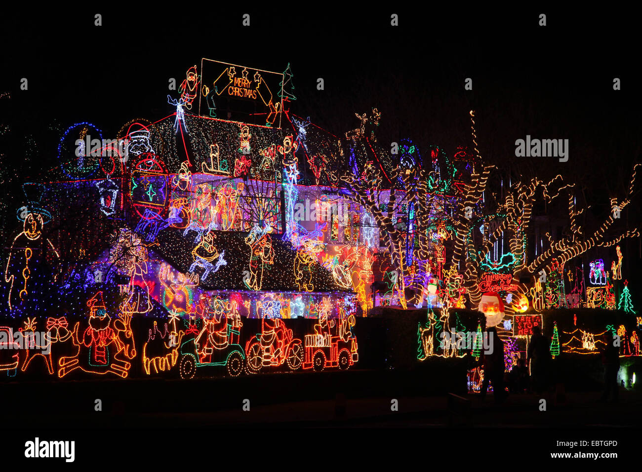 Britain's biggest Christmas lights display has been switched on again