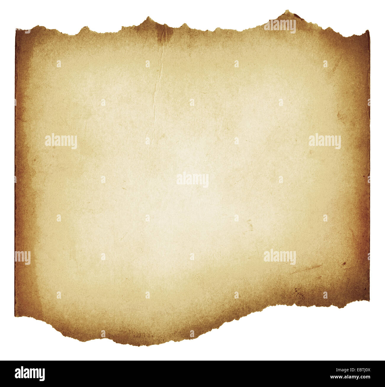 Brown torn grunge paper texture Stock Photo