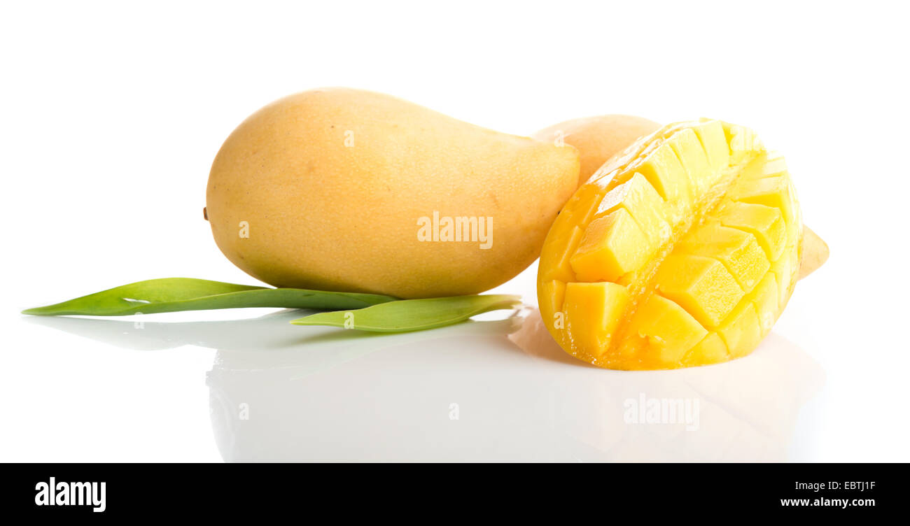mango fruit isolated on white background Stock Photo - Alamy