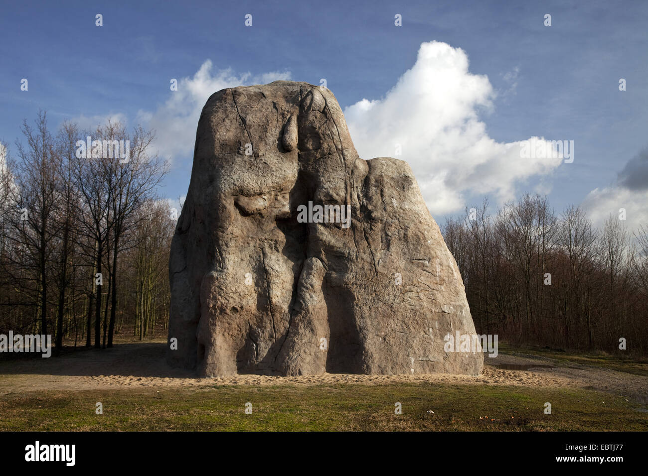work of art 'Monument for a forgotten Future' , Germany, North Rhine-Westphalia, Ruhr Area, Gelsenkirchen Stock Photo