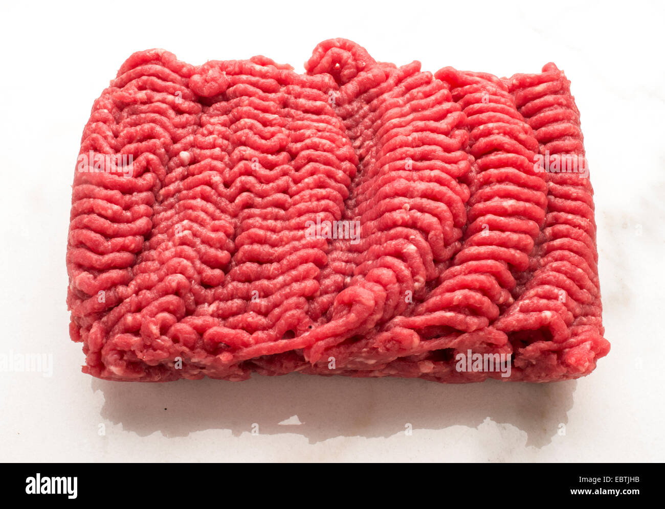 red raw burger meat Stock Photo