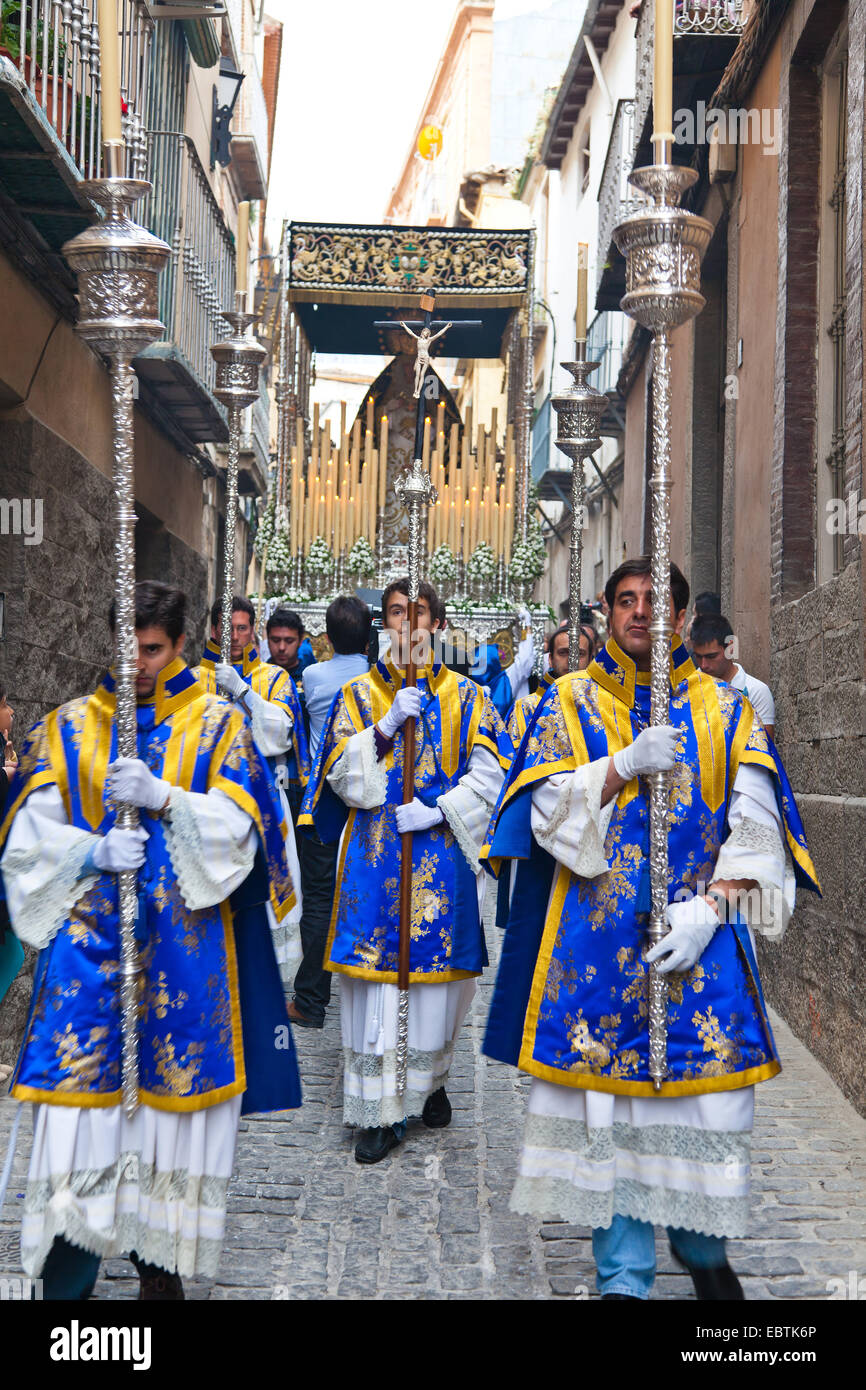 procession as the highlight of the Holy Week in Spain, the 'Semana Santa', Spain, Andalusia Stock Photo