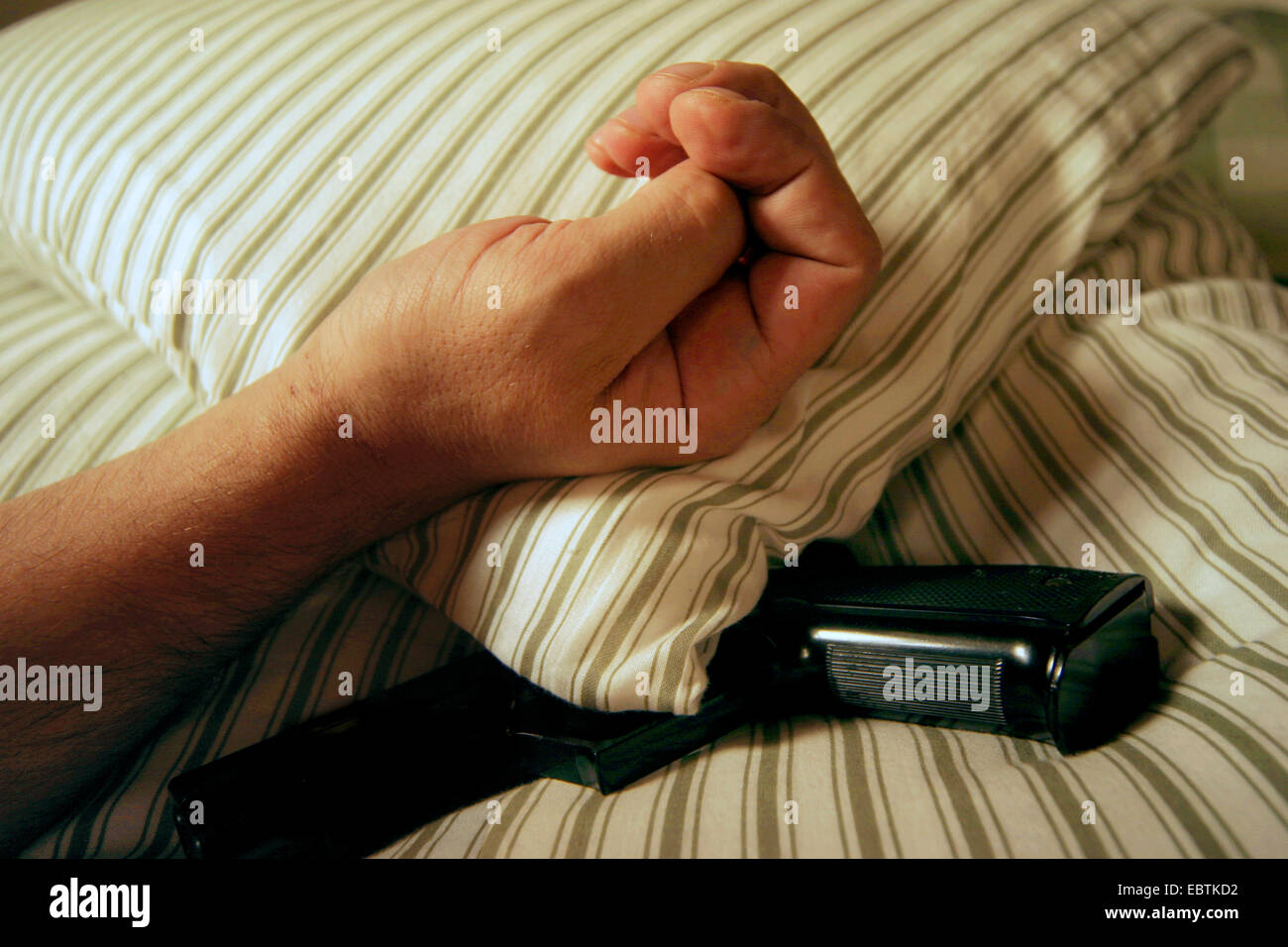 Gun On A Bed 8 Gun in hires stock photography and images Alamy