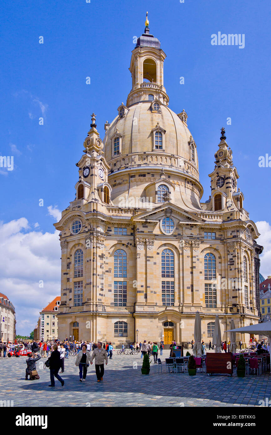 Dresden Frauenkirche, Germany, Saxony, Dresden Stock Photo