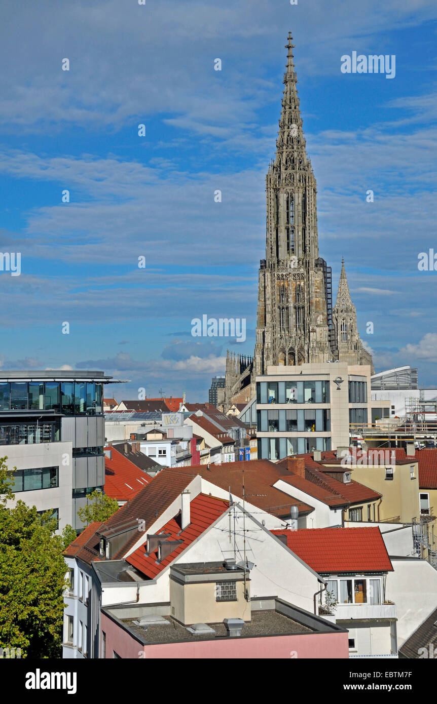 Ulm Minster, tallest church in the world, Germany, Baden-Wuerttemberg, Ulm Stock Photo