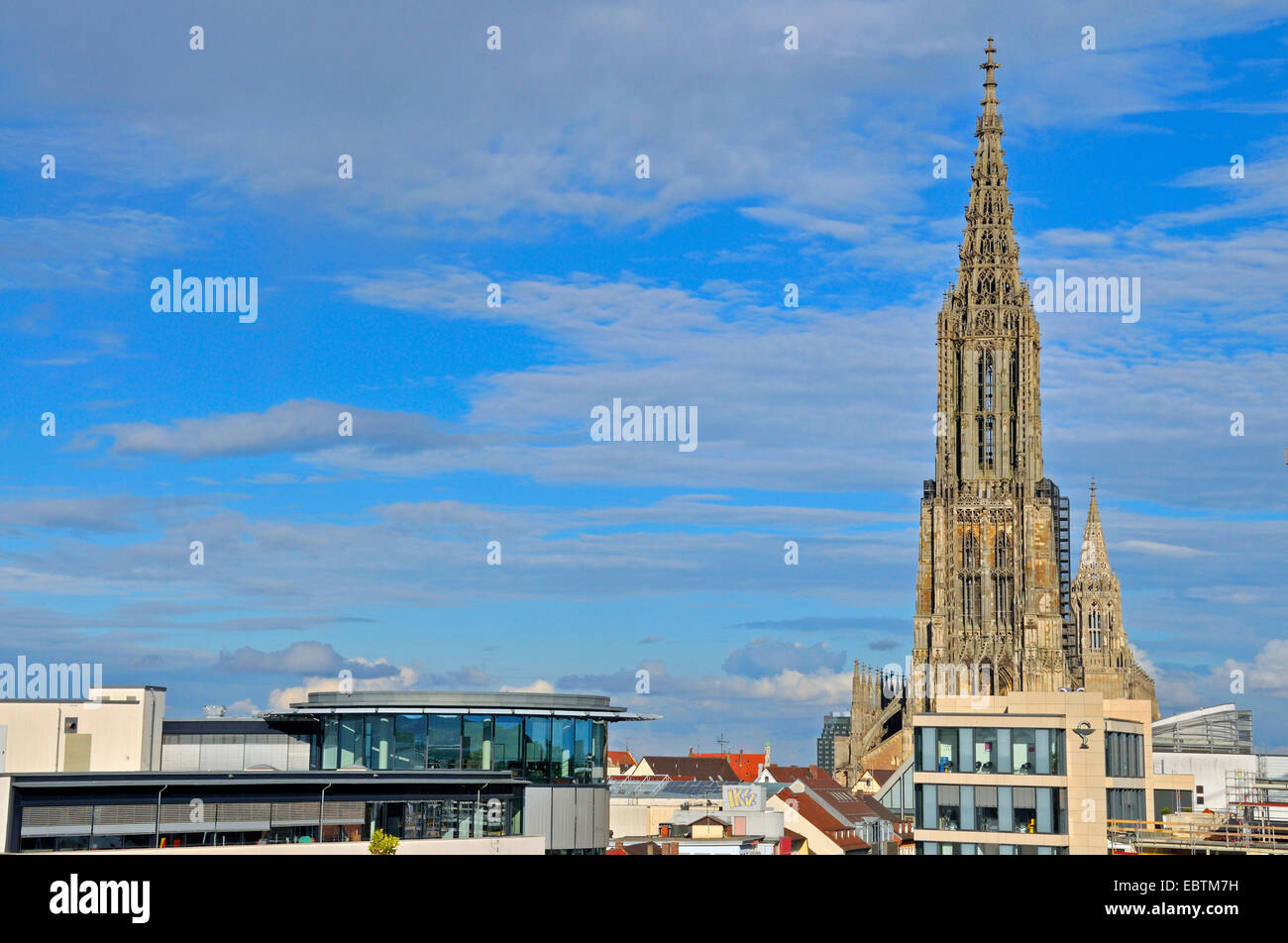 Ulm Minster, tallest church in the world, Germany, Baden-Wuerttemberg, Ulm Stock Photo