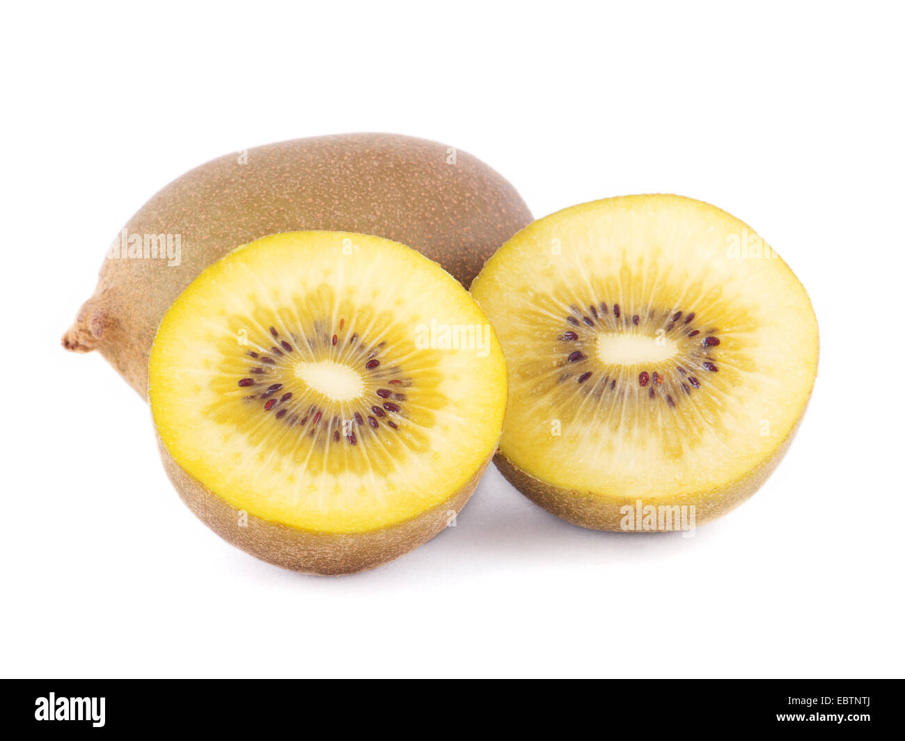 Yellow kiwi isolated on white background Stock Photo Alamy