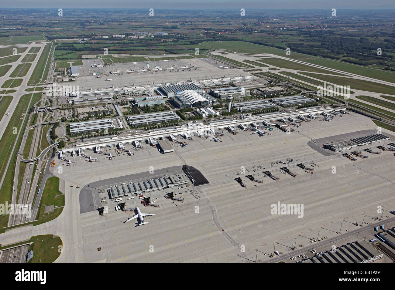 Munic airport, Germany, Bavaria, Muenchen Stock Photo