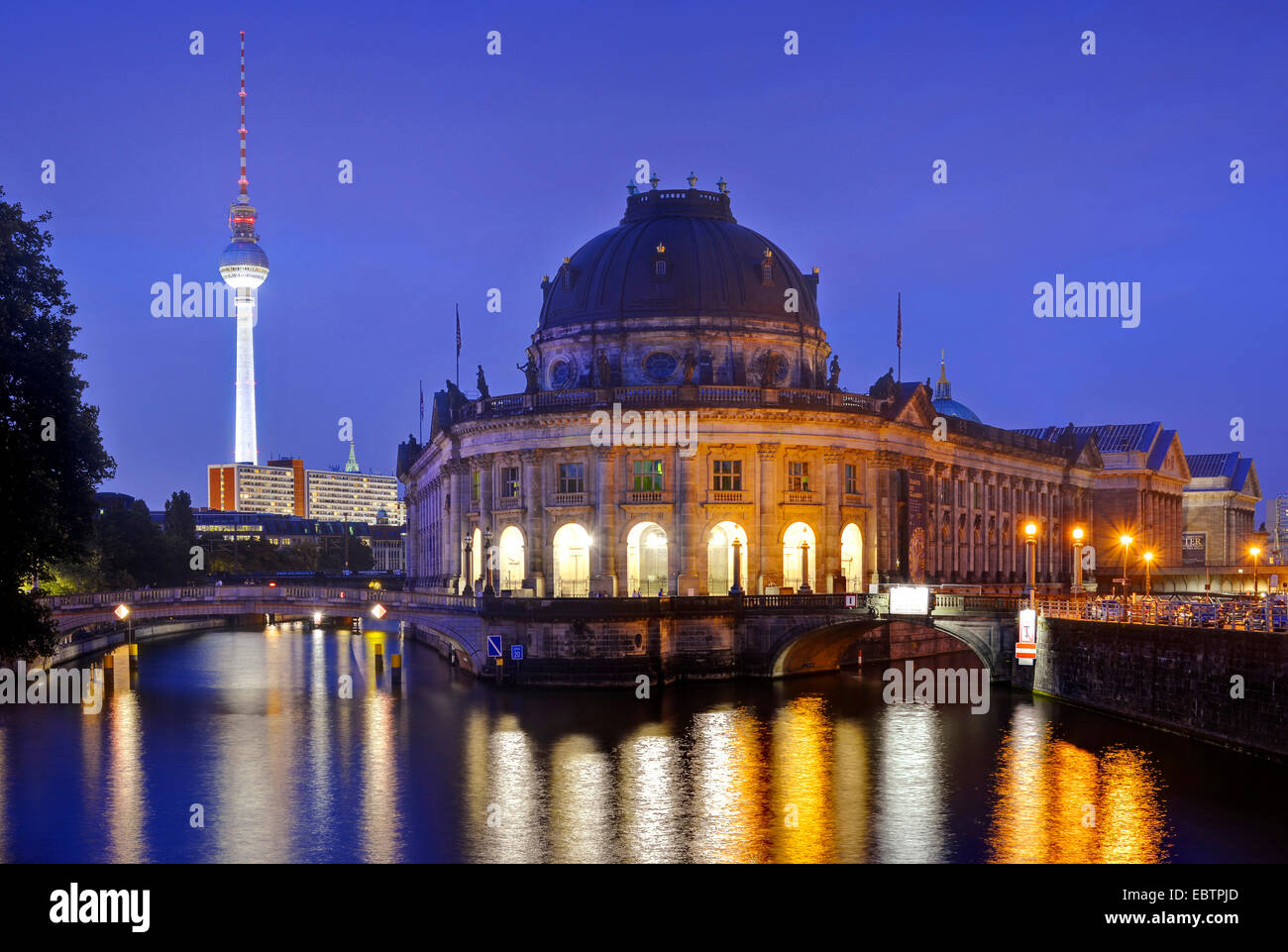 Bode Museum on the Museum Island, Germany, Berlin Stock Photo