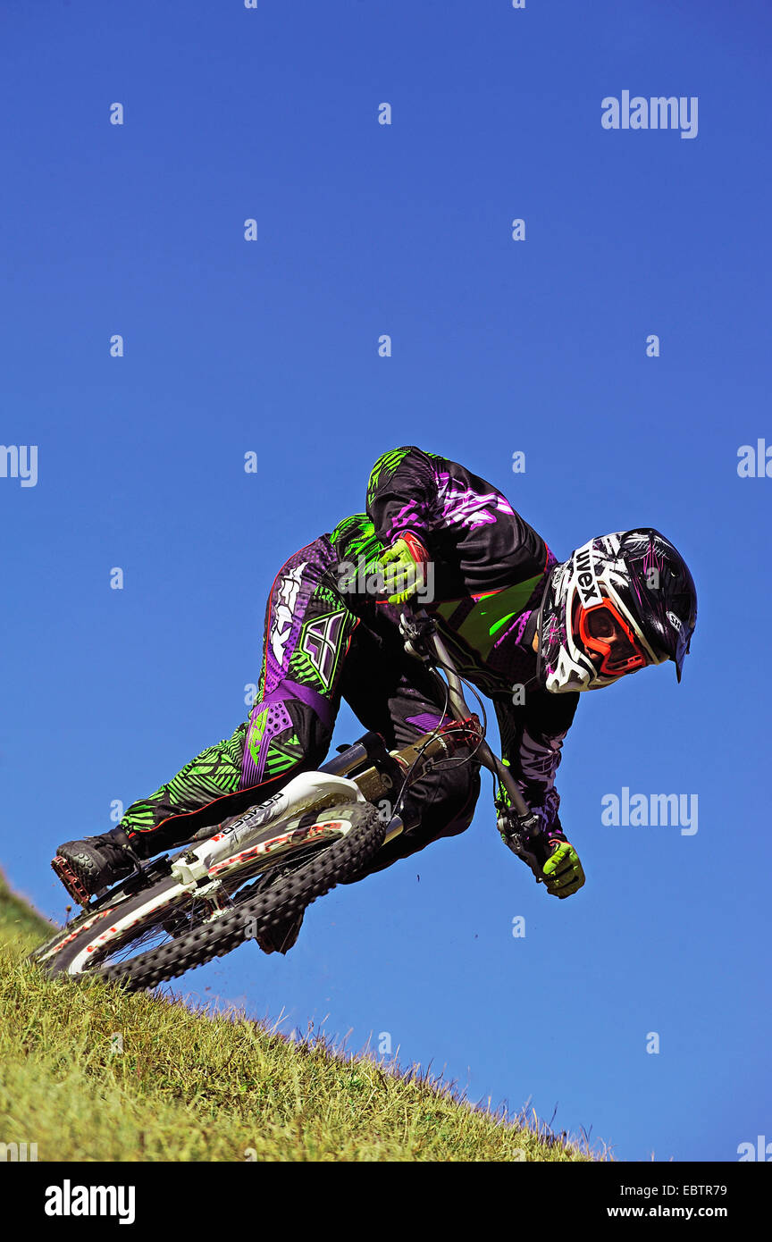 downhill mountain bike, France Stock Photo Alamy