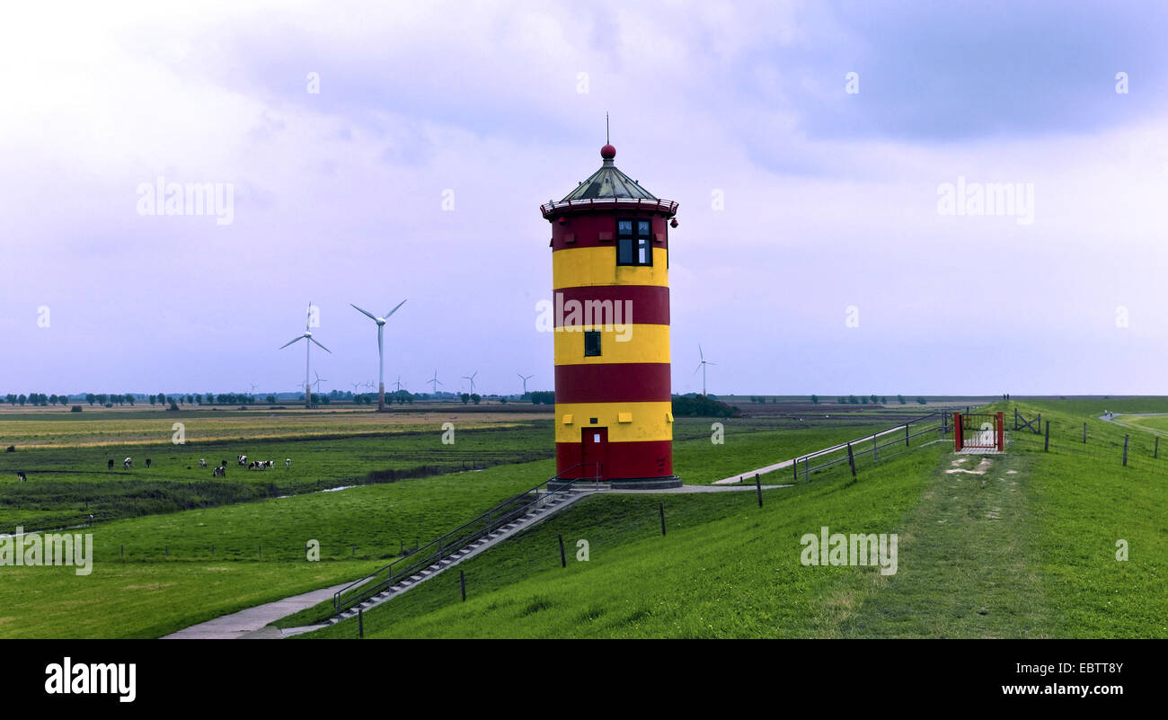 Pilsum Lighthouse, Germany, Lower Saxony, Pilsum Stock Photo