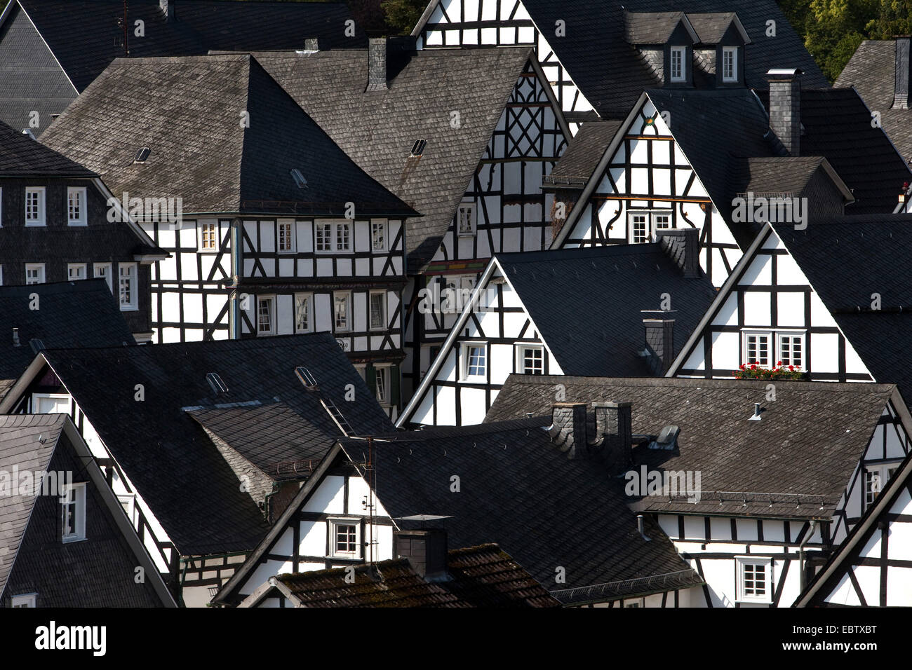 Alter Flecken, historical city of Freudenberg, Germany, North Rhine-Westphalia, Siegerland, Freudenberg Stock Photo