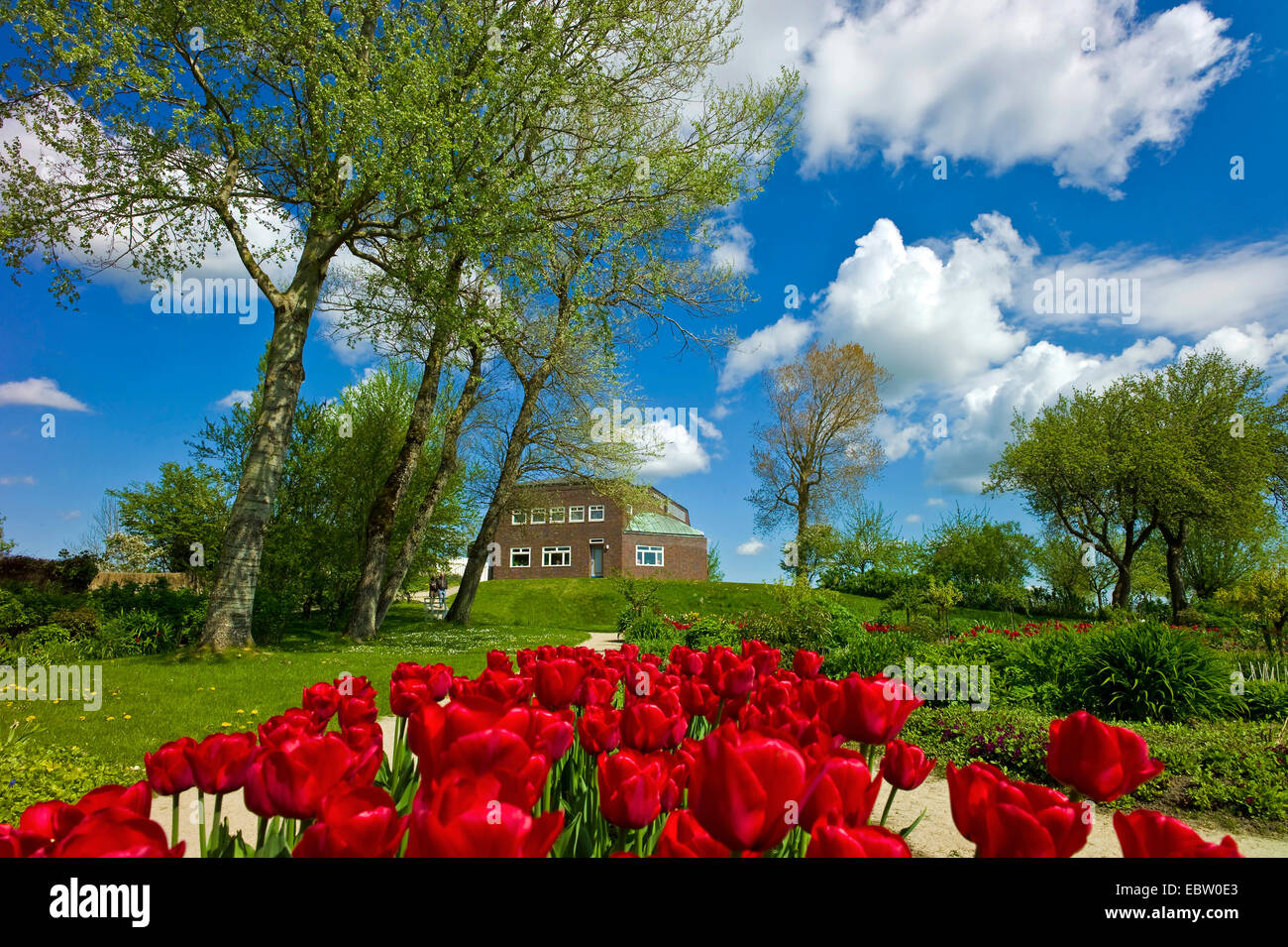 garden and residence Seebuell of Emil Nolde, Germany, Schleswig-Holstein, Northern Frisia, Seebuell Stock Photo