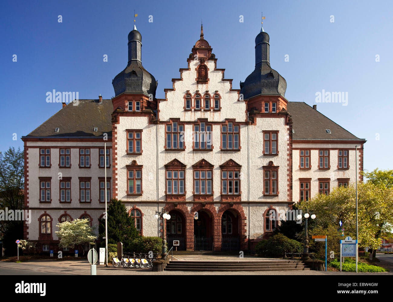 town hall, Germany, North Rhine-Westphalia, Ruhr Area, Hamm Stock Photo