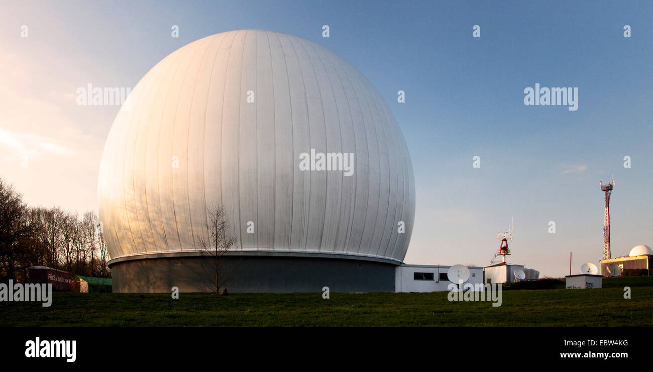 radar dome of Bochum Observatory, Germany, North Rhine-Westphalia, Ruhr Area, Bochum Stock Photo