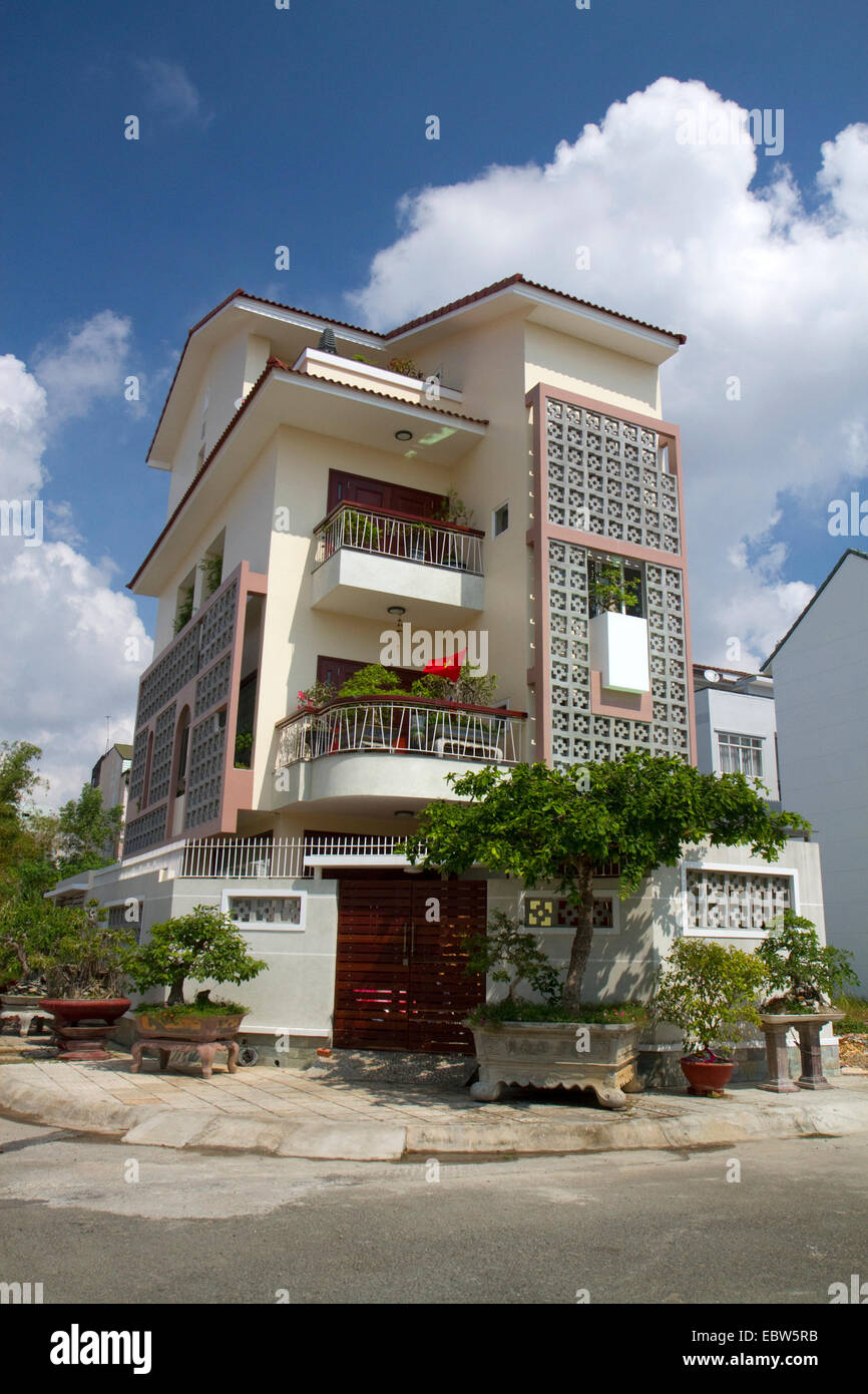 Modern housing in suburban Ho Chi Minh City, Vietnam. Stock Photo
