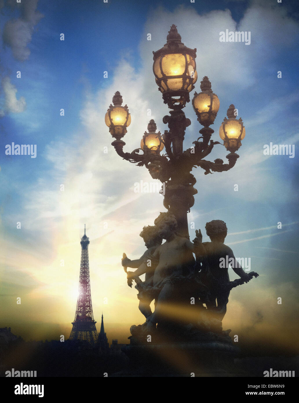FR - PARIS: View from Pont Alexandre III Stock Photo