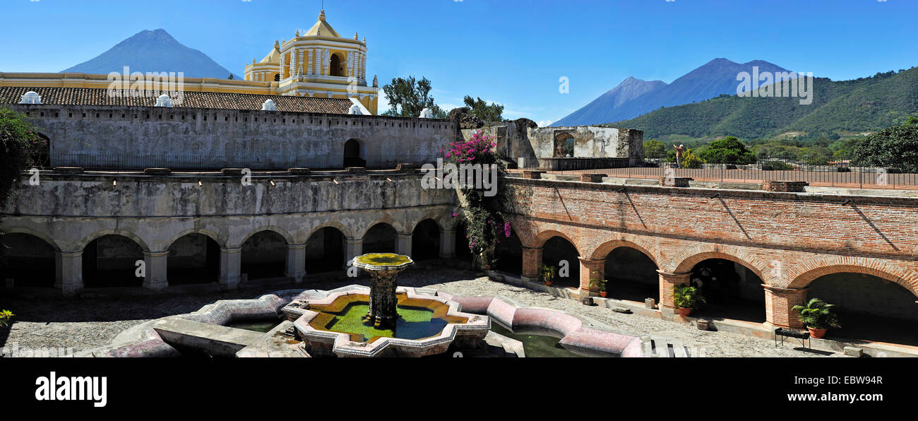 convent and church of la Merced, Guatemala, Antigua Stock Photo